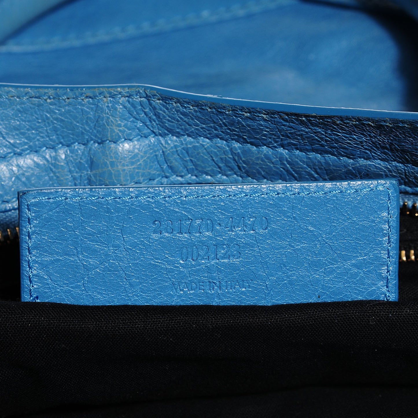 Agneau Giant 12 Rose Gold Hardware City Bleu Indigo
