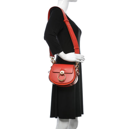 Chloe Calfskin Small Tess Bag Plaid Red 2 of 8