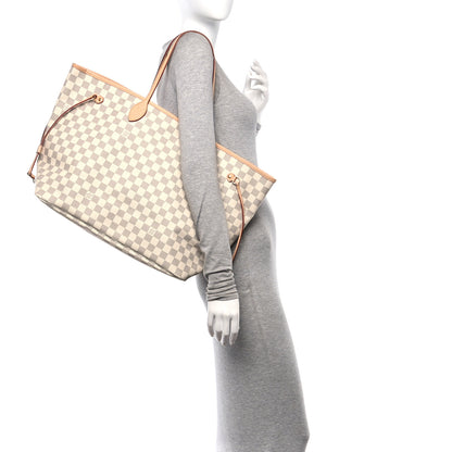 Louis Vuitton Damier Azur Neo Neverfull GM Rose Ballerine 2 of 10