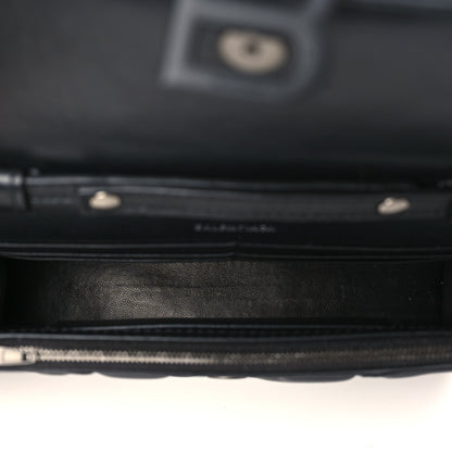 Balenciaga Nappa BB Monogram Embossed Hourglass Chain Bag Black 5 of 9