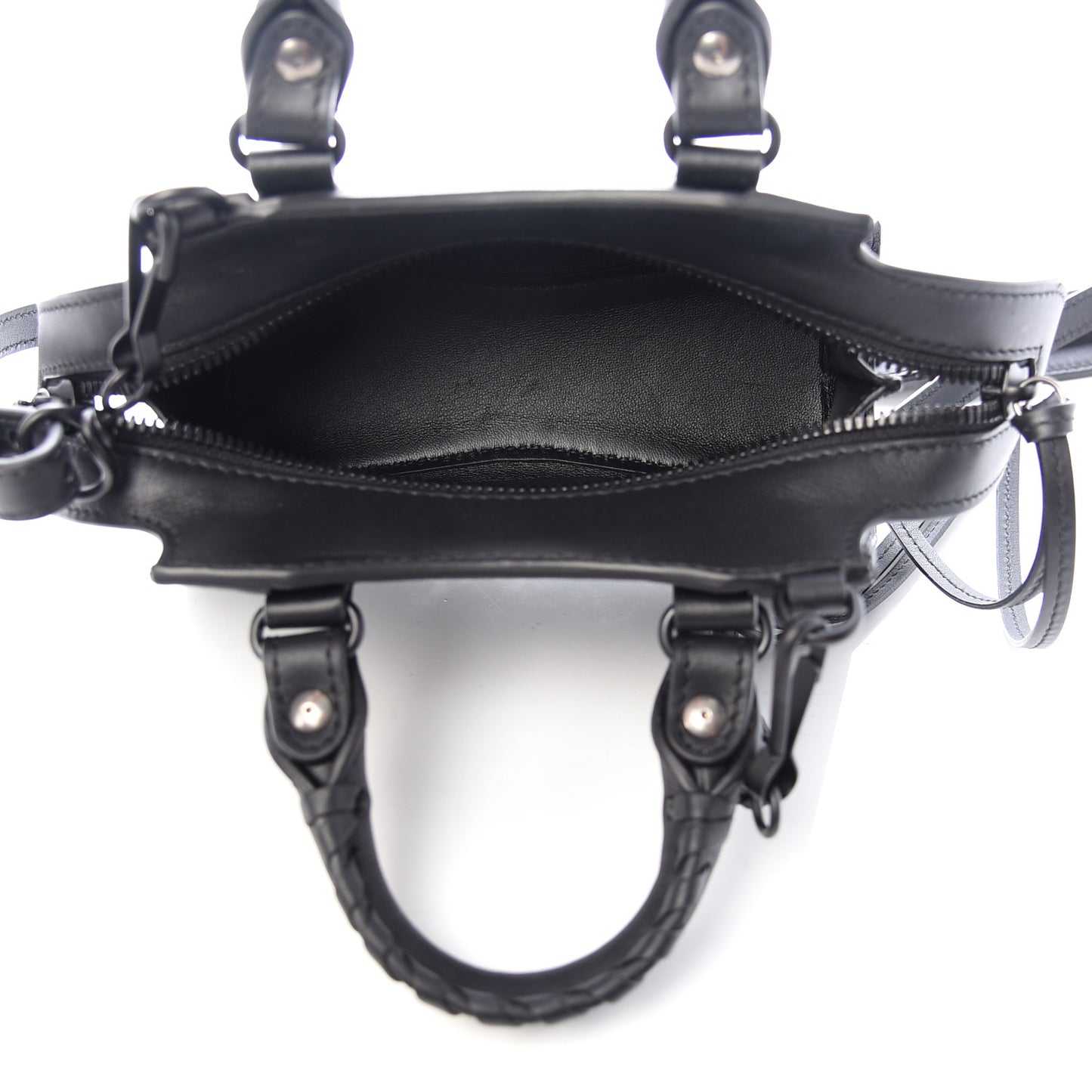 Smooth Calfskin Neo Classic Black Hardware Nano City Crossbody Black