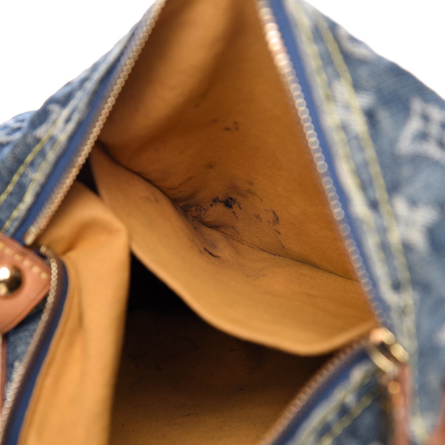 Monogram Denim Baggy PM Blue