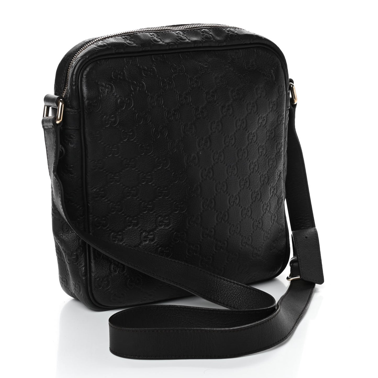 Guccissima Medium Messenger Black