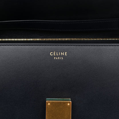 Celine Box Calfskin Medium Classic Box Flap Bag Navy 6 of 8