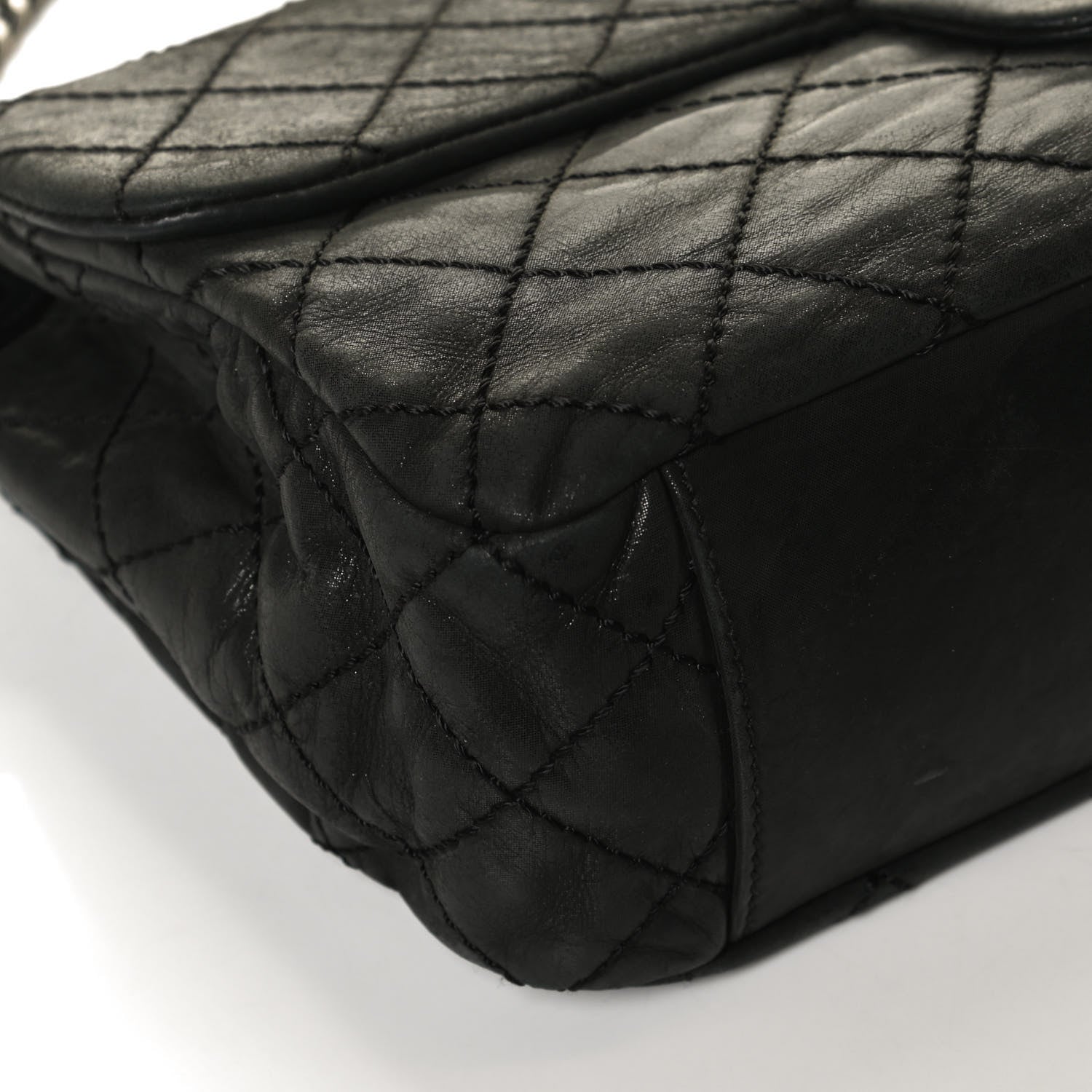 Chanel Iridescent Calfskin Large Coco Daily Flap Black 12 of 17