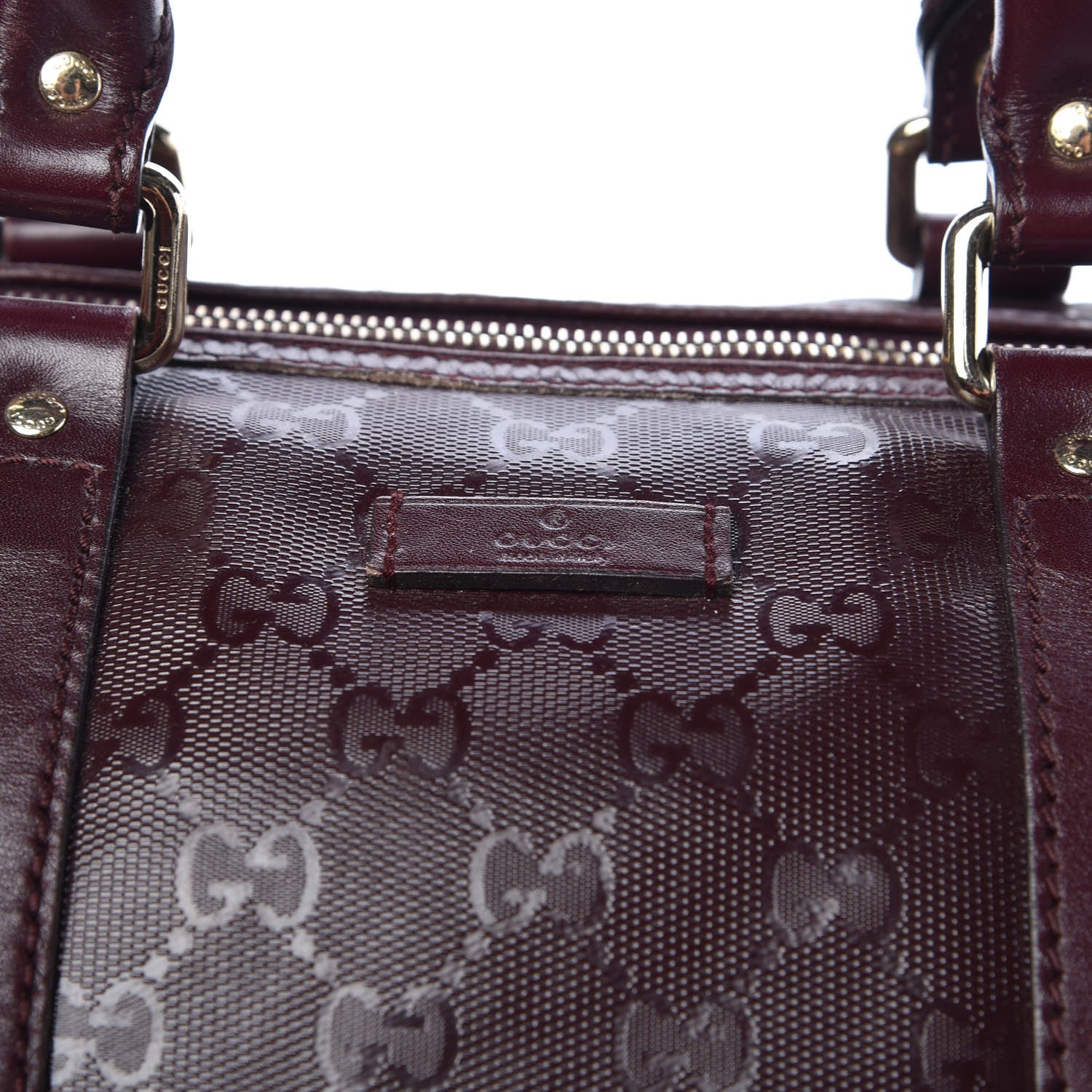 Gucci Imprime Monogram Medium Joy Boston Bordeaux 8 of 26