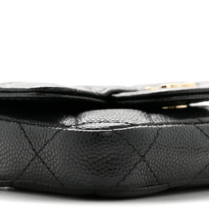 Chanel Caviar Quilted Mini Chain Belt Bag Black 10 of 12