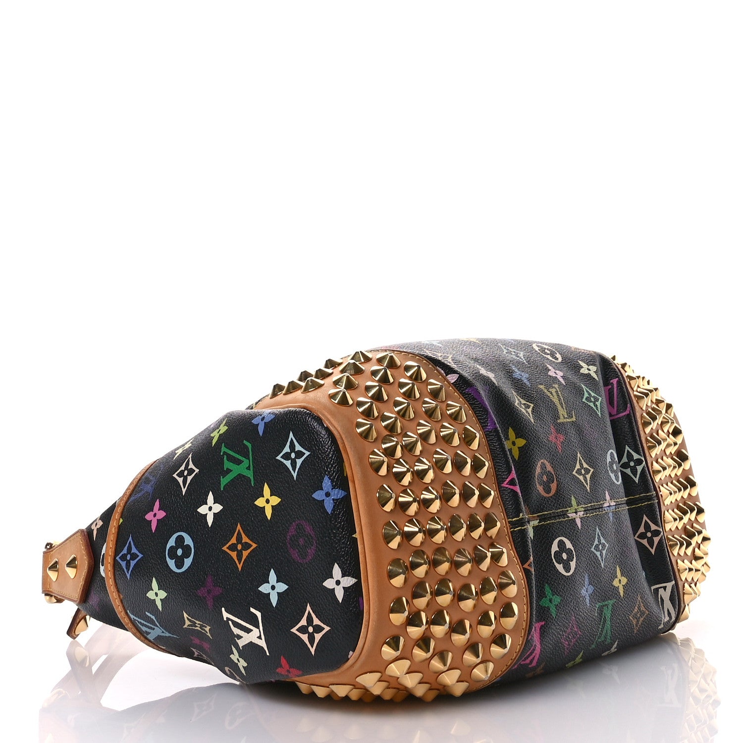 Louis Vuitton Monogram Multicolor Chrissie Black 4 of 12