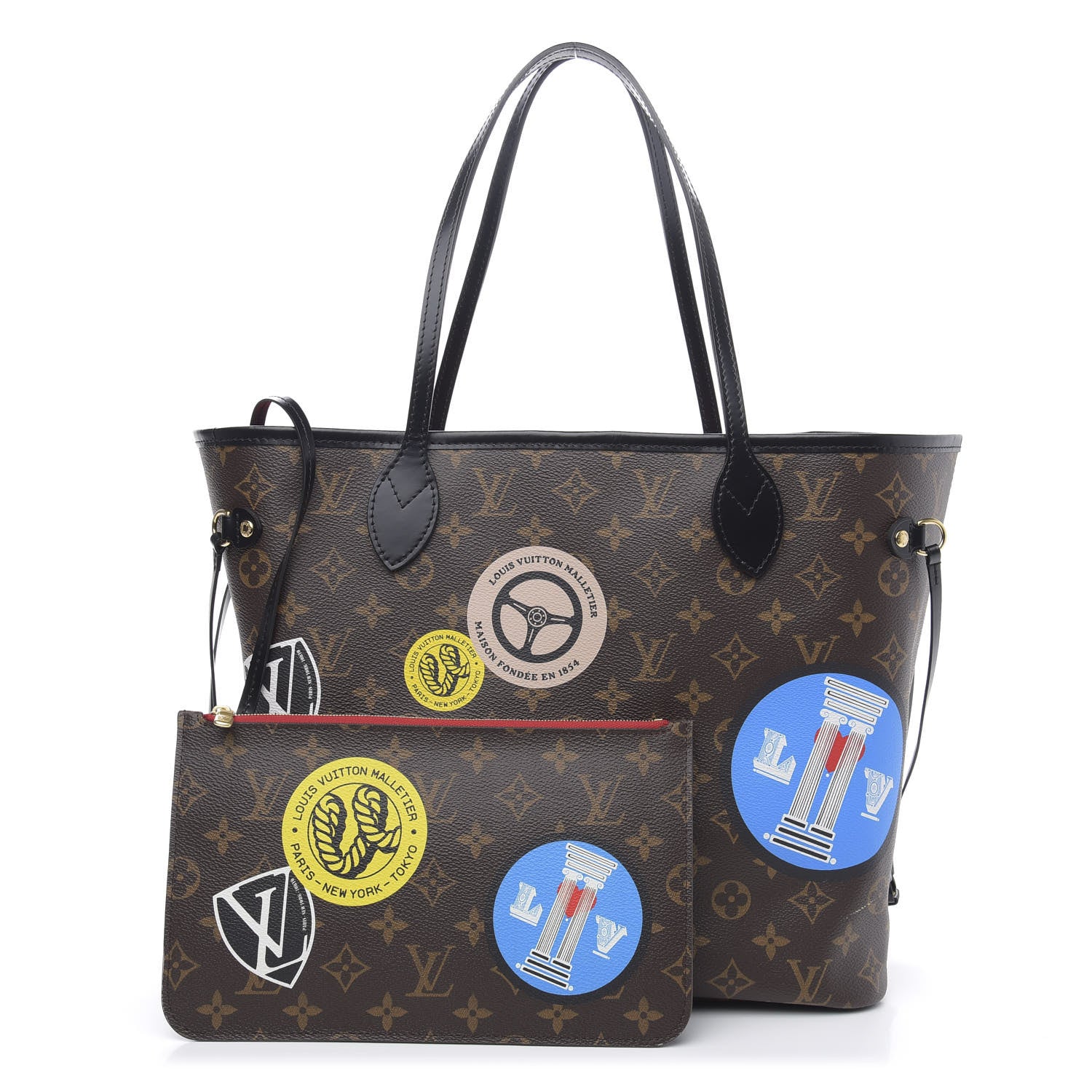Louis Vuitton Monogram World Tour Neverfull MM 1 of 11
