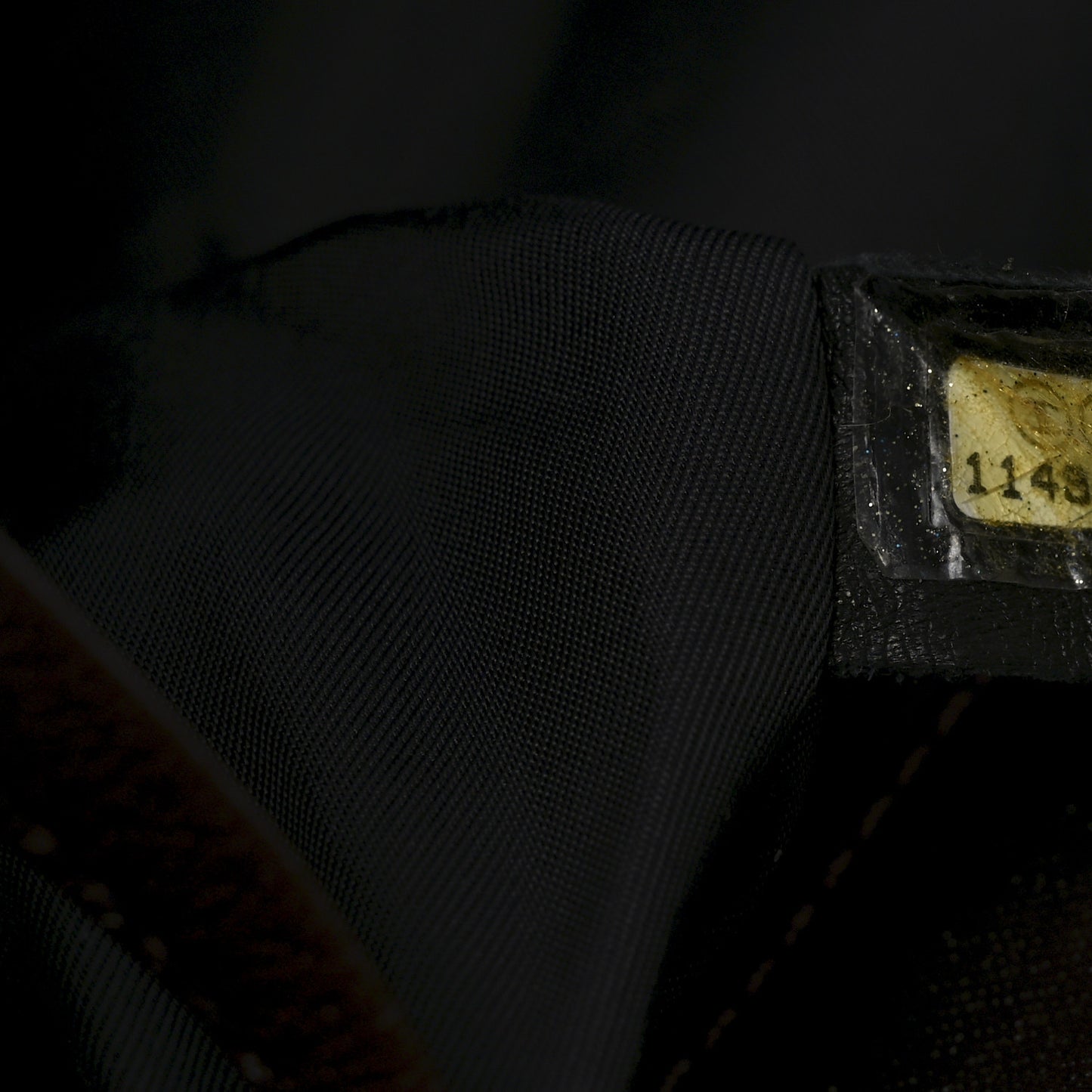 Metallic Coated Canvas Quilted Large Paris Biarritz Tote Dark Brown