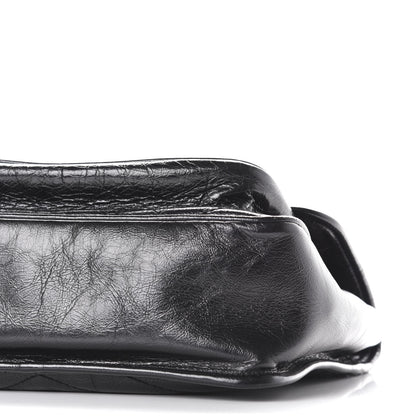 Saint Laurent Crinkled Calfskin Matelasse Monogram Medium Niki Chain Satchel Black 8 of 13