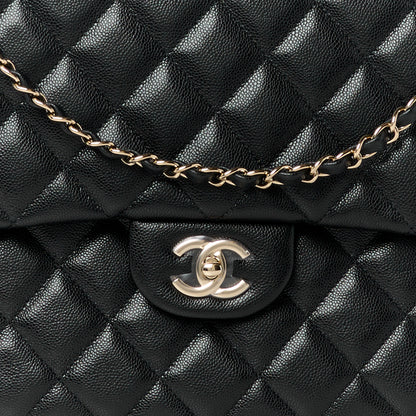 Chanel Caviar Quilted XXL Travel Flap Bag Black 9 of 11
