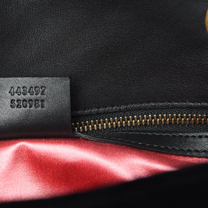 Gucci Velvet Matelasse Small GG Marmont Shoulder Bag Black 8 of 11