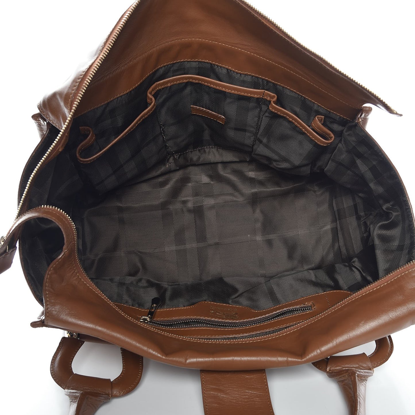 Calfskin Quilted Large Manor Tote Tan