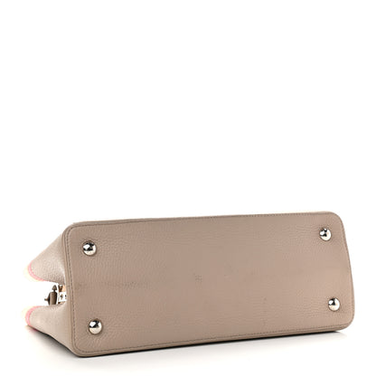 Louis Vuitton Taurillon Capucines MM Galet Coral Pebble 4 of 13