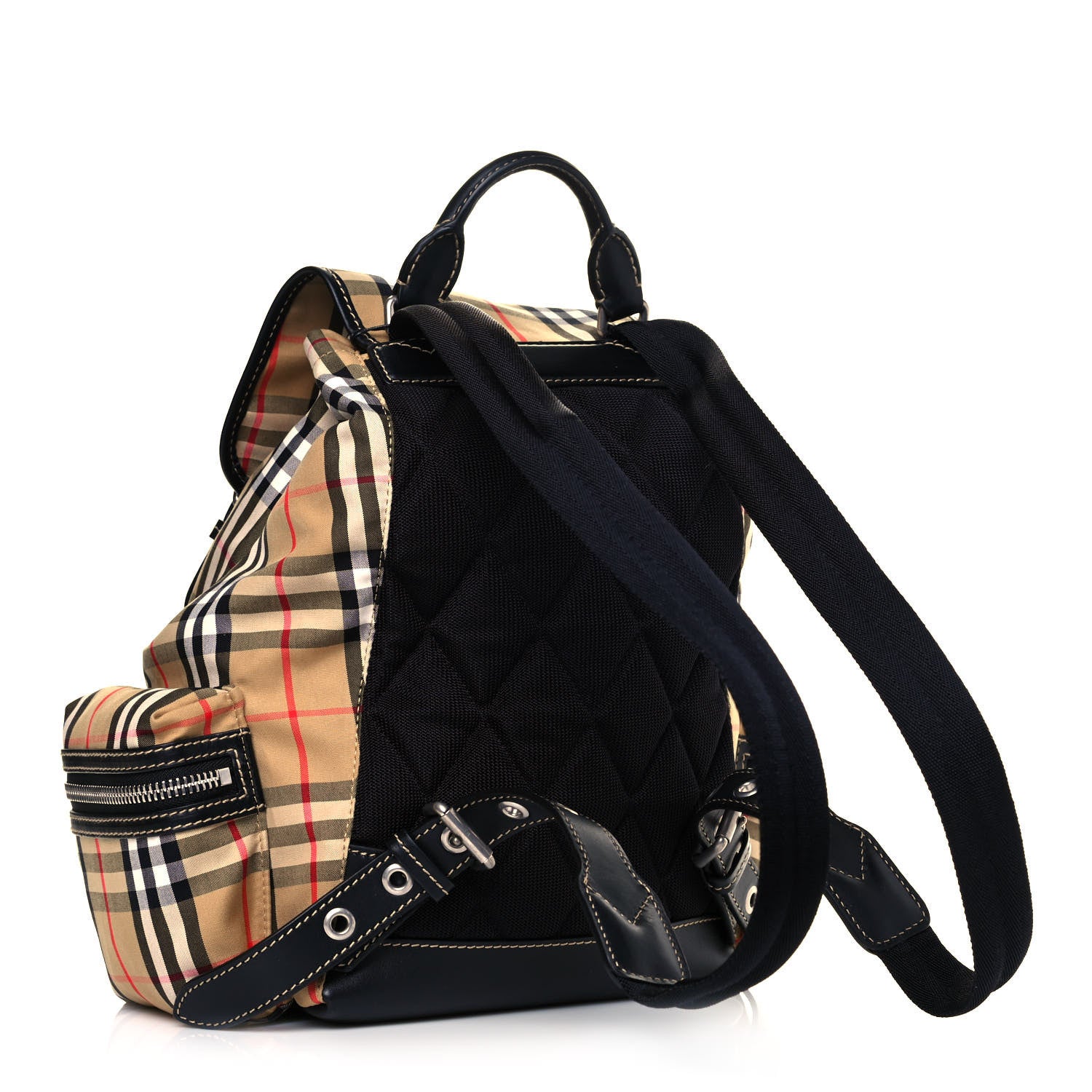 Burberry Canvas Vintage Check Medium Sailing Rucksack Backpack Antique Yellow 2 of 12