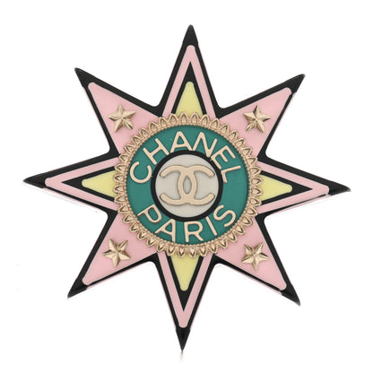Chanel Resin CC Star Brooch Multicolor 1 of 5