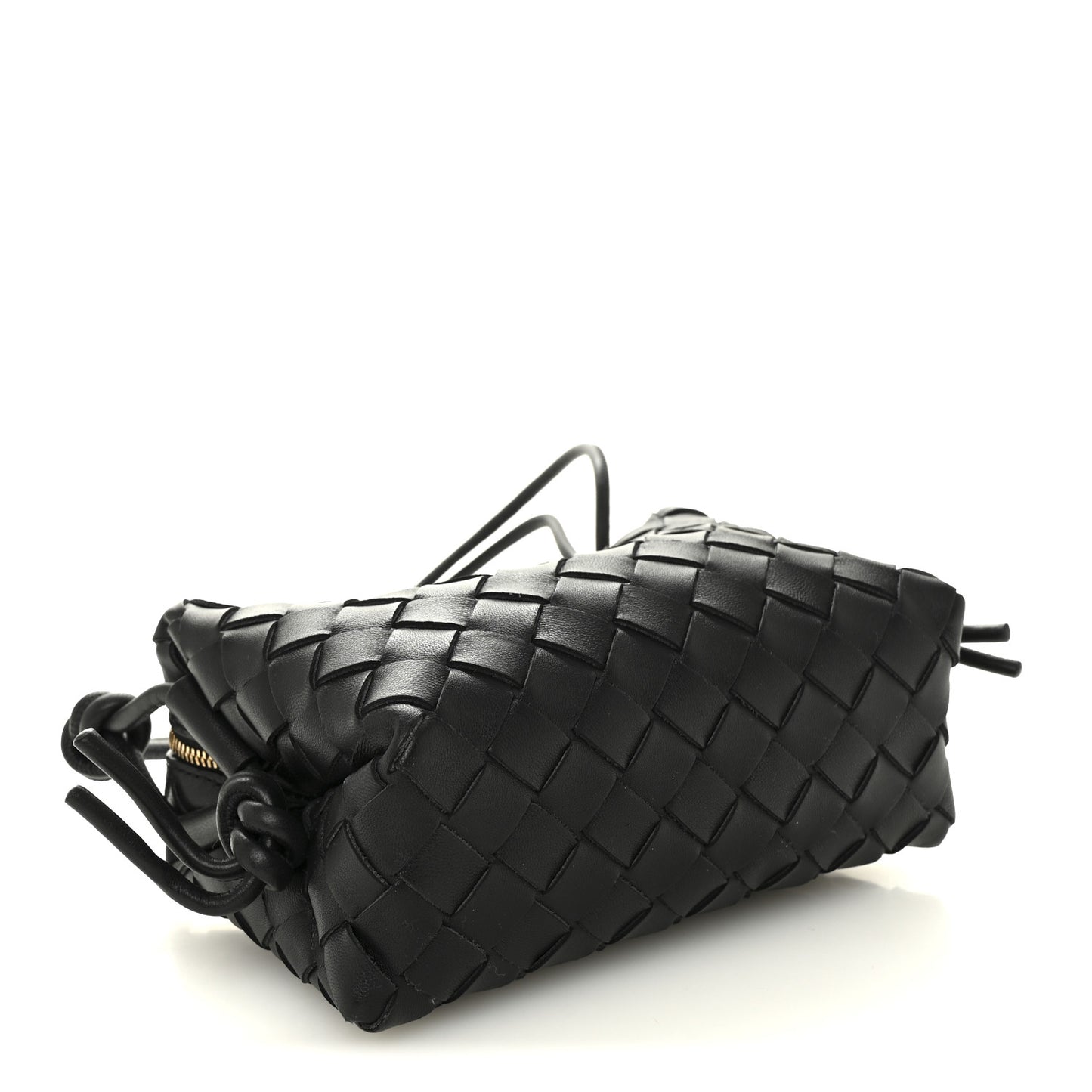 Nappa Intrecciato Mini Loop Camera Bag Black