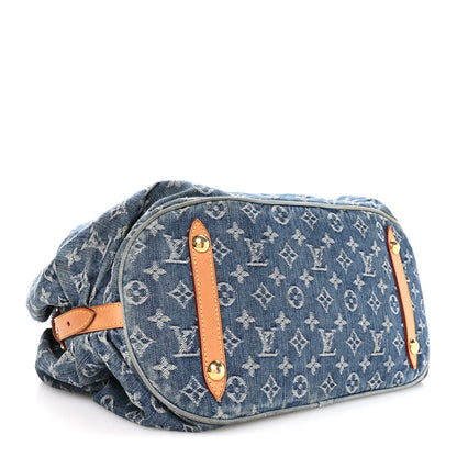 Louis Vuitton Denim Mahina XL Blue 3 of 9