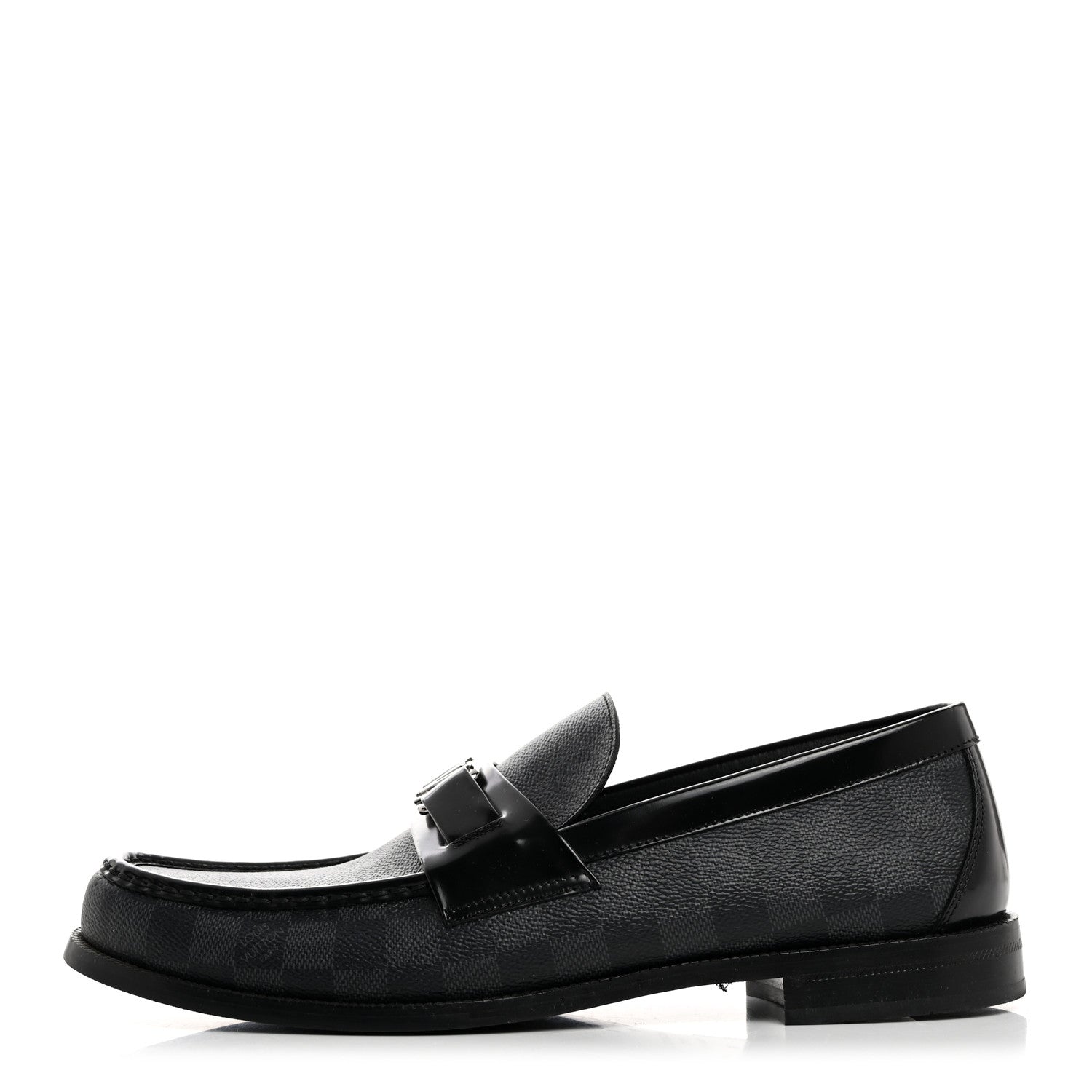 Louis Vuitton Damier Graphite Calfskin Mens Major Loafers 11 1 of 10