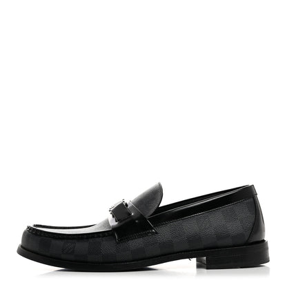 Louis Vuitton Damier Graphite Calfskin Mens Major Loafers 11 1 of 10