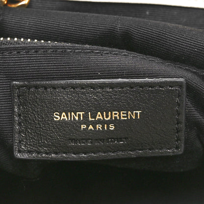 Saint Laurent Lambskin Matelasse Monogram Joe Backpack Cream 6 of 10