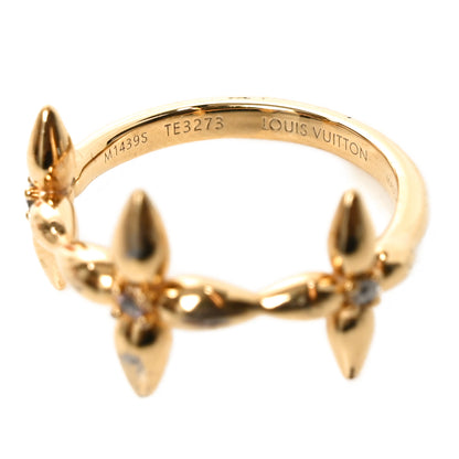 Louis Vuitton Metal Louisette Signature Ring S Gold 4 of 5