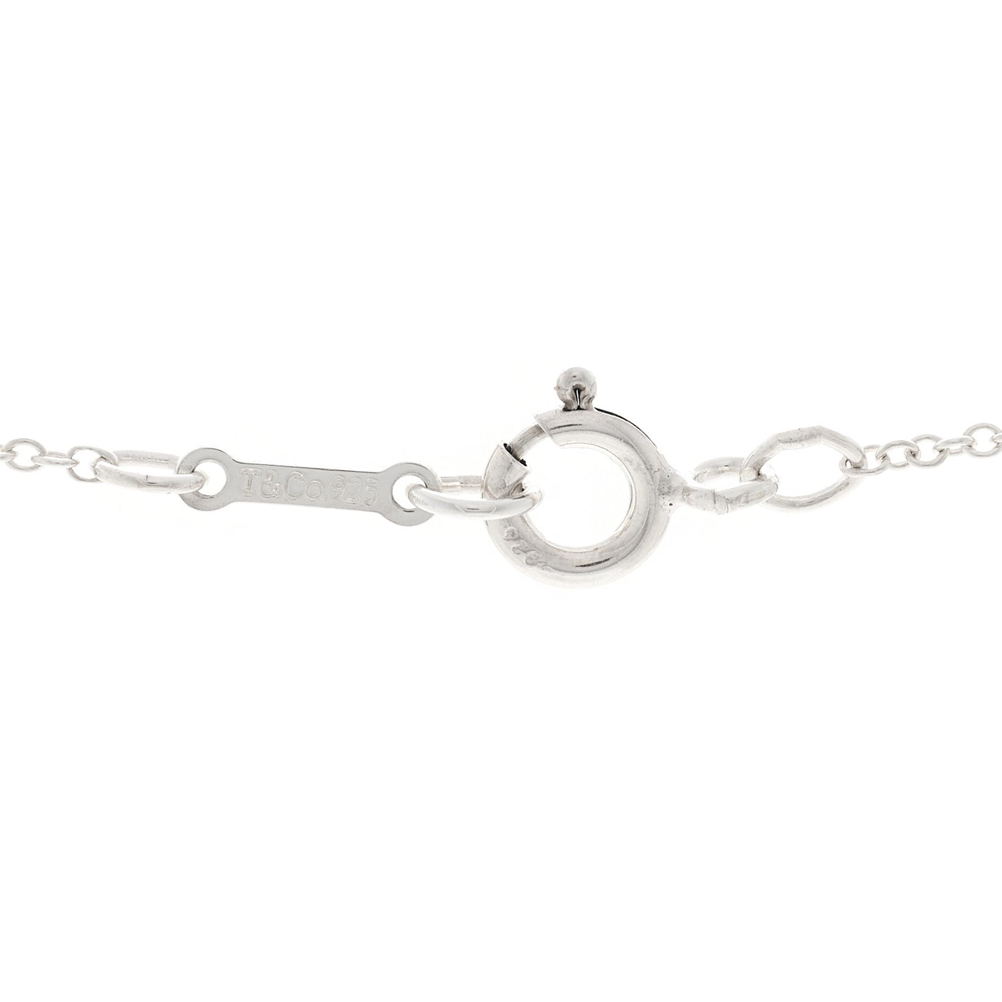 Sterling Silver 12mm Elsa Peretti Cross Pendant Necklace
