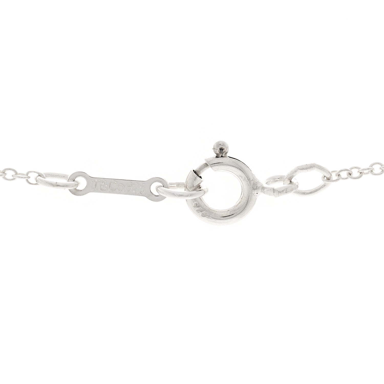 Tiffany Sterling Silver 12mm Elsa Peretti Cross Pendant Necklace 4 of 4