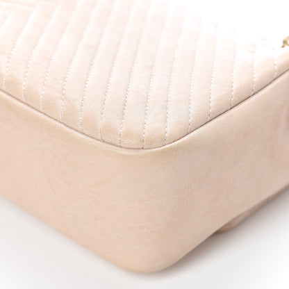 Chanel Calfskin Chevron Small Surpique Flap Ivory 13 of 17