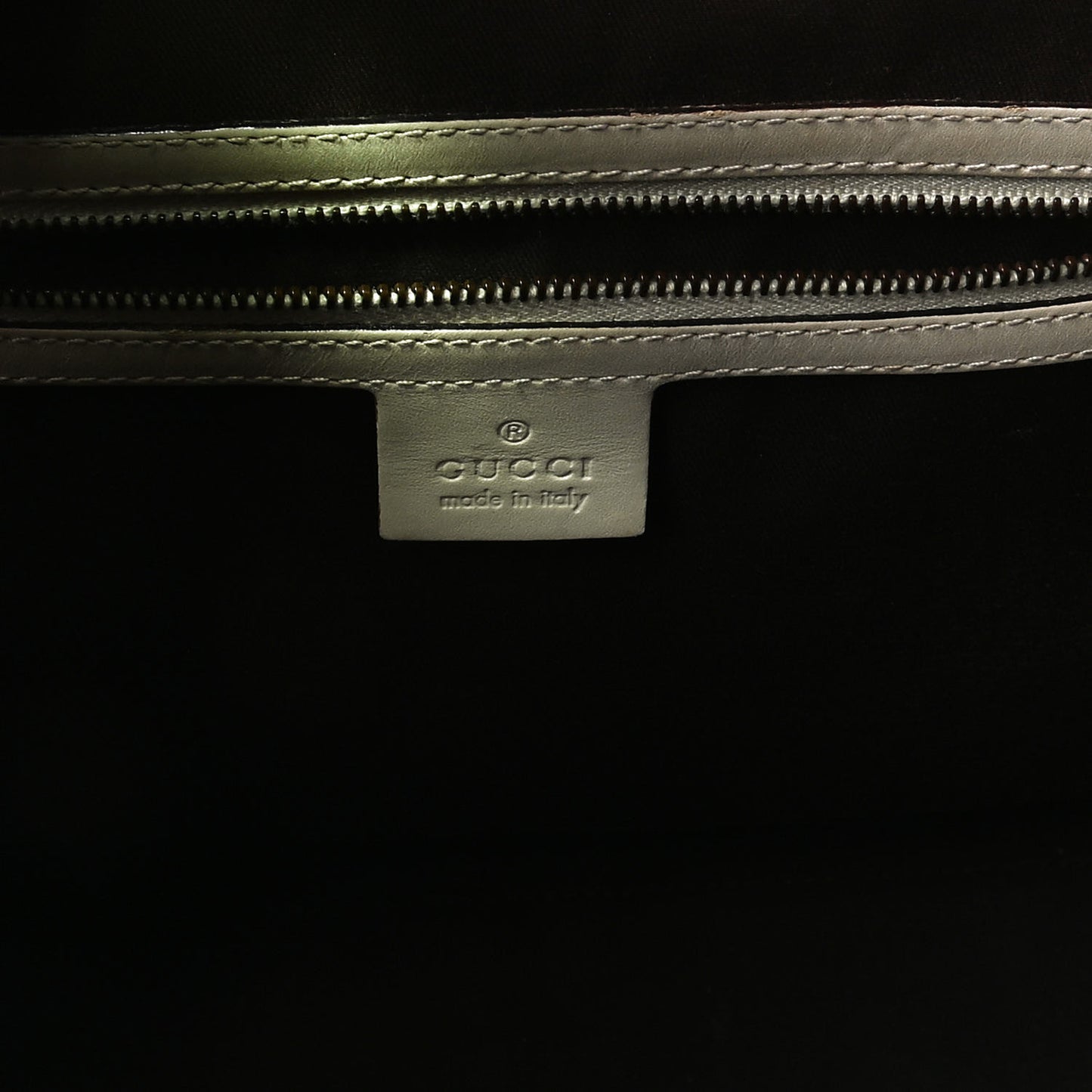 Monogram Calfskin Medium Tote Bag Off White