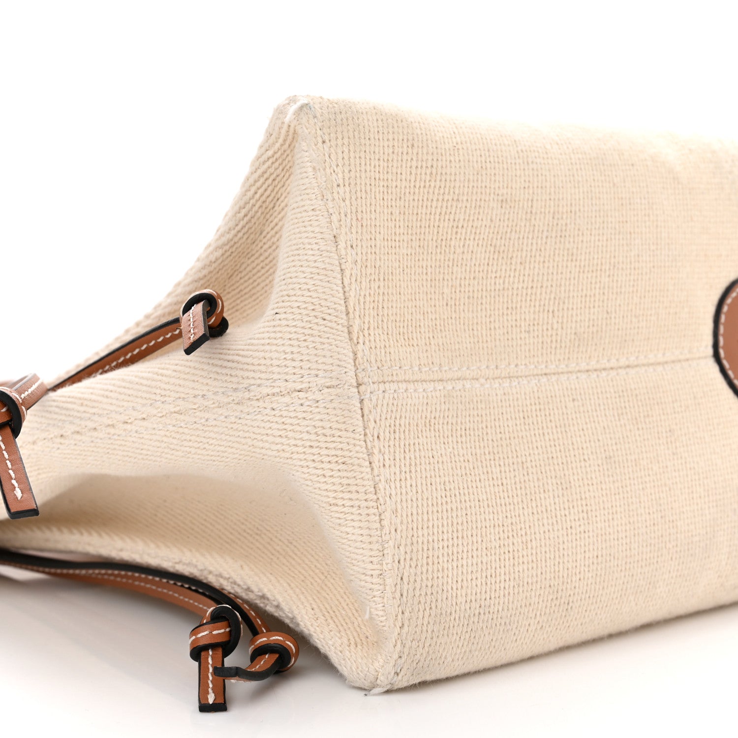 Loewe Canvas Calfskin Cushion Tote Beige 8 of 12
