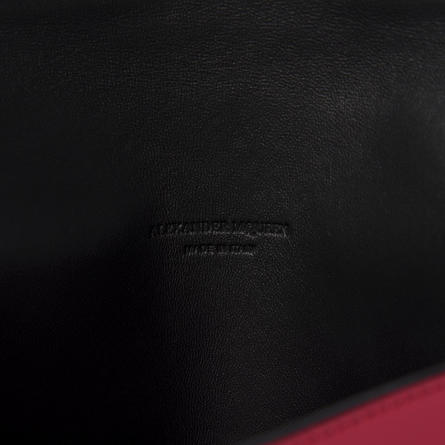Alexander McQueen Calfskin Skull Envelope Clutch Fuchsia 8 of 9