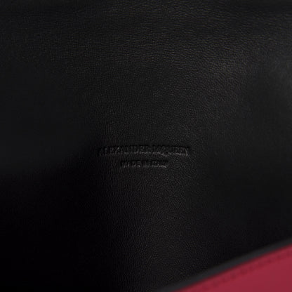 Alexander McQueen Calfskin Skull Envelope Clutch Fuchsia 8 of 9