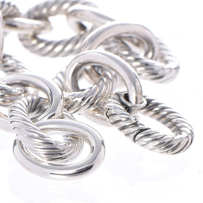David Yurman Sterling Silver 17mm Extra Large Oval Link Bracelet 5 of 5