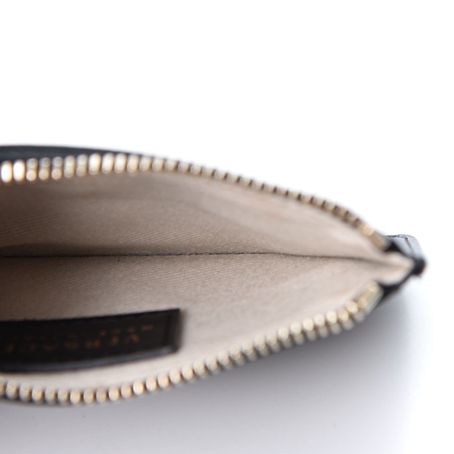 Saffiano Calfskin Medusa Coin Pouch Black