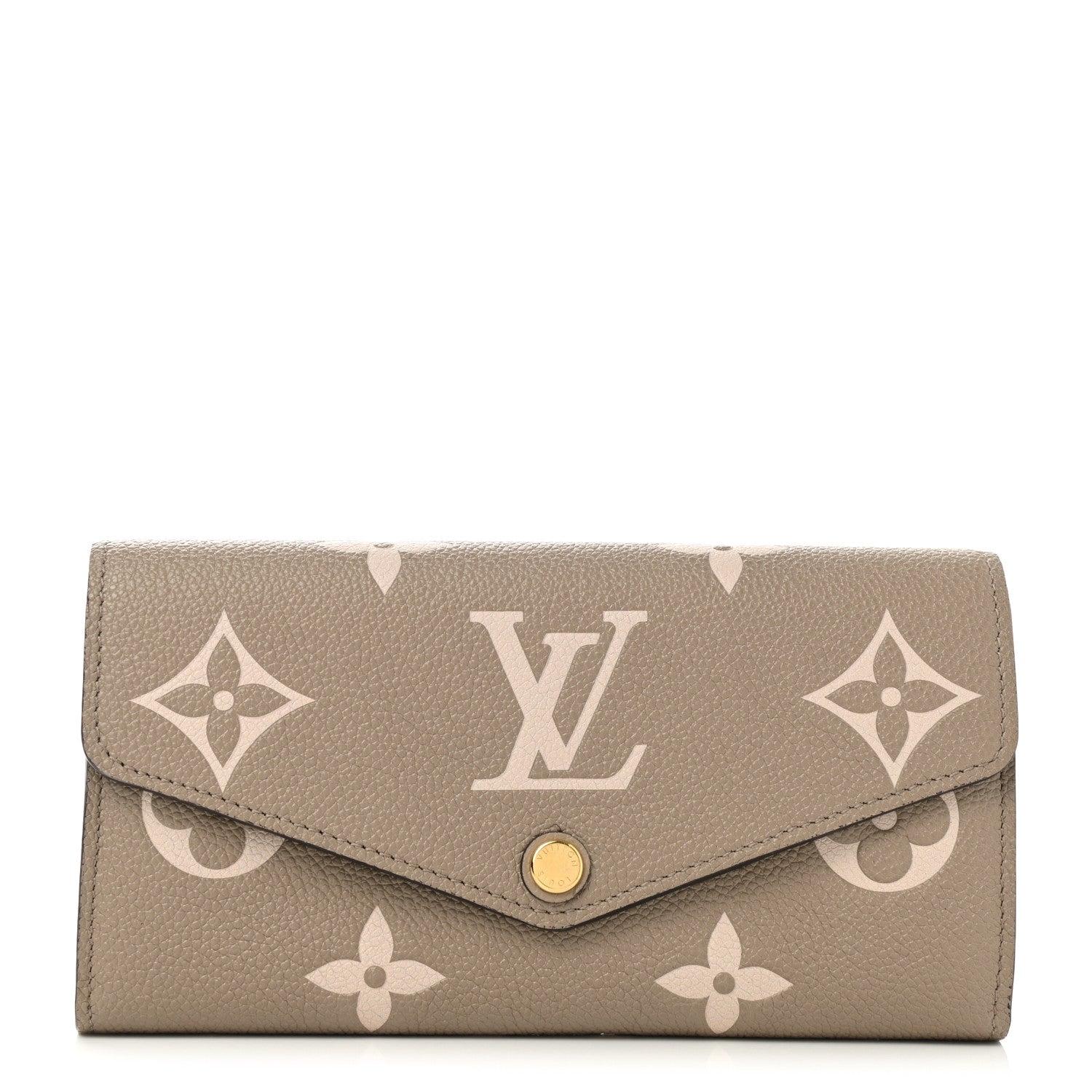 Louis Vuitton Empreinte Monogram Giant Sarah Wallet Tourterelle Creme 1 of 6