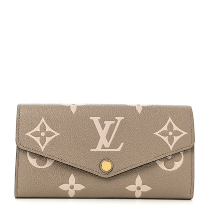 Louis Vuitton Empreinte Monogram Giant Sarah Wallet Tourterelle Creme 1 of 6