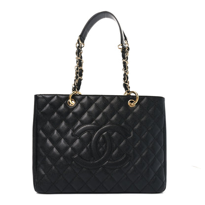 Chanel Caviar Quilted Grand Shopping Tote GST Black 1 of 10