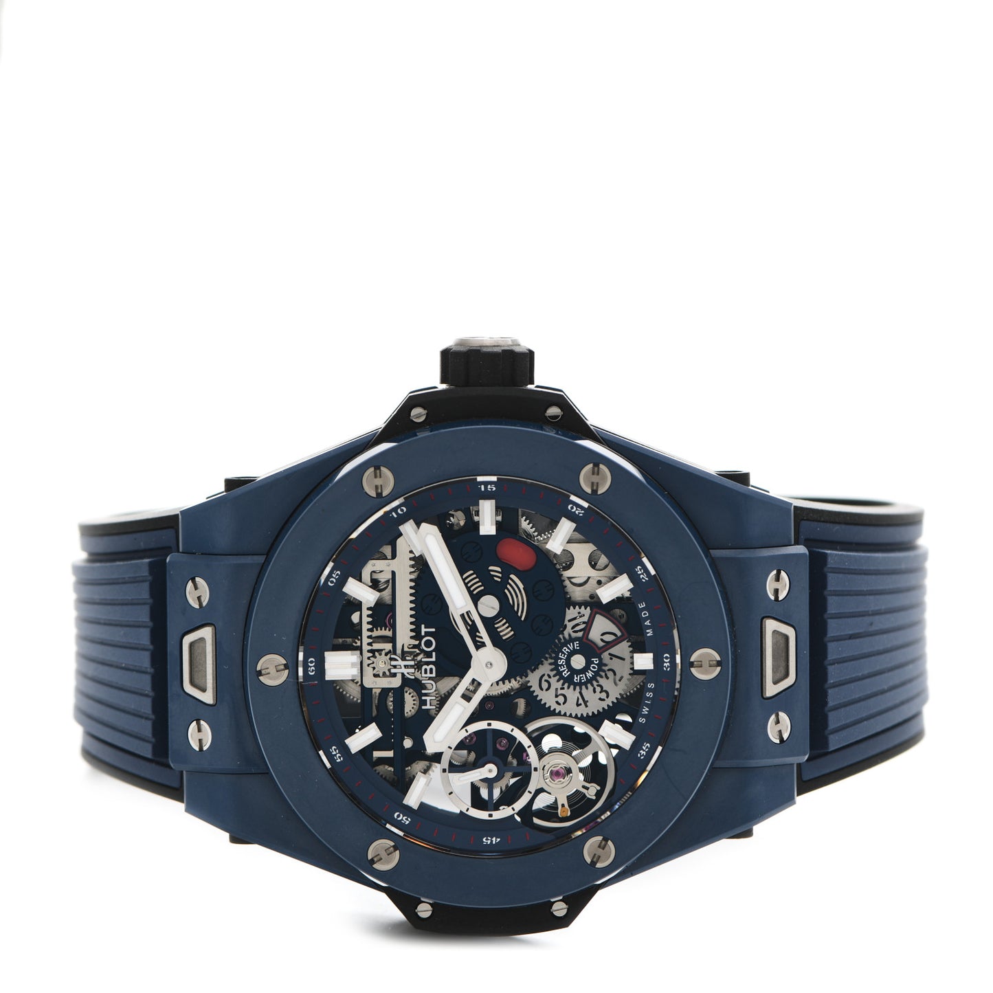 Ceramic Rubber 45mm Big Bang Meca-10 Automatic Watch Blue 414.EX.5123.RX