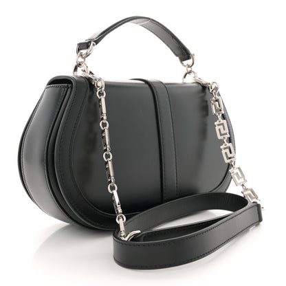 Versace Calfskin Greca Goddess Top Handle Bag Black 3 of 11