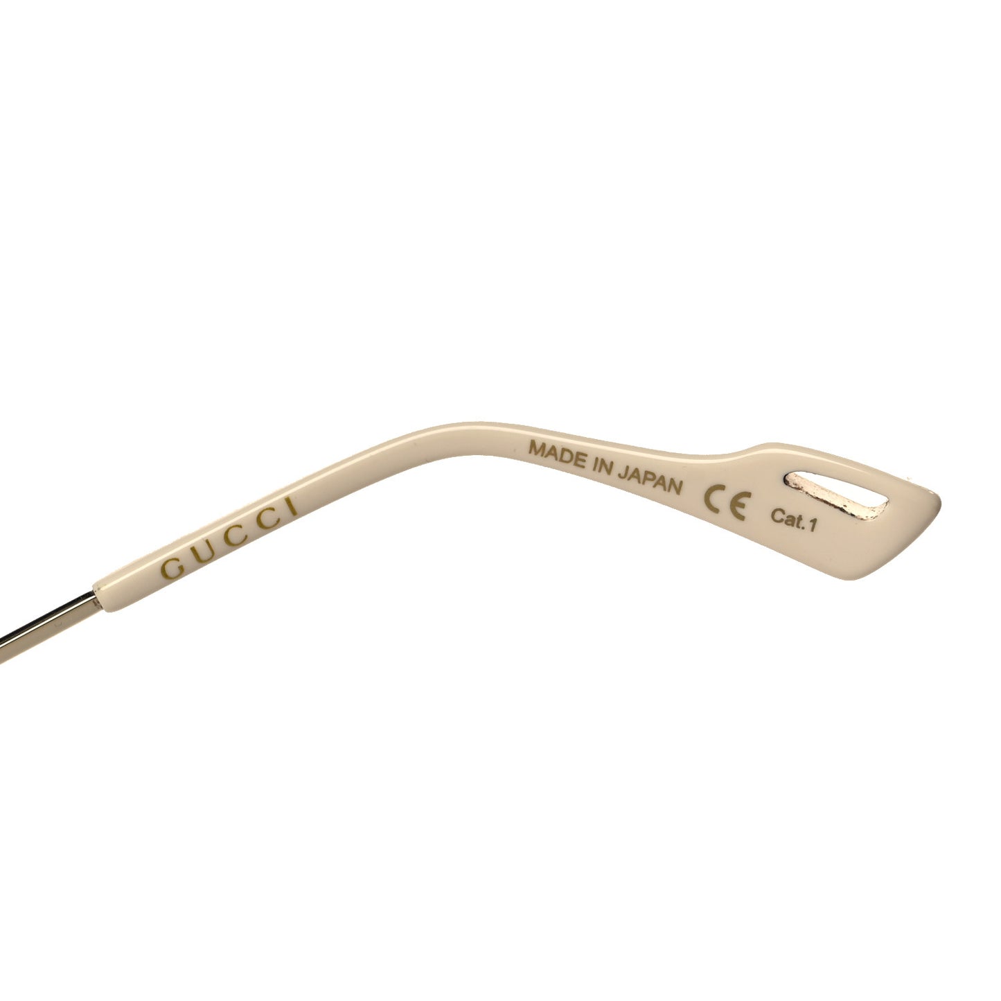 Metal Square Frame Sunglasses GG0739S Brown