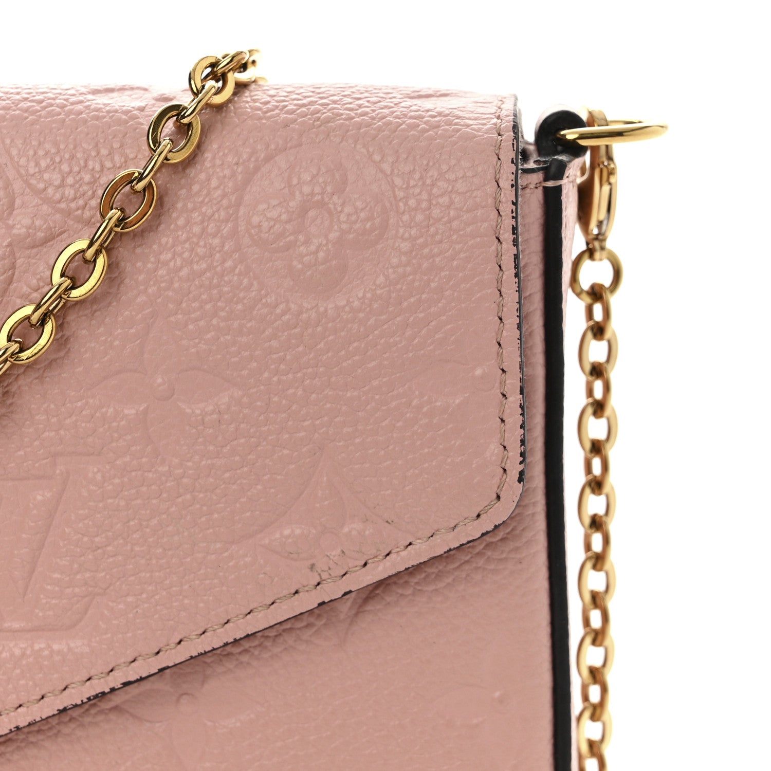 Louis Vuitton Empreinte Pochette Felicie Chain Wallet Rose Poudre 12 of 12