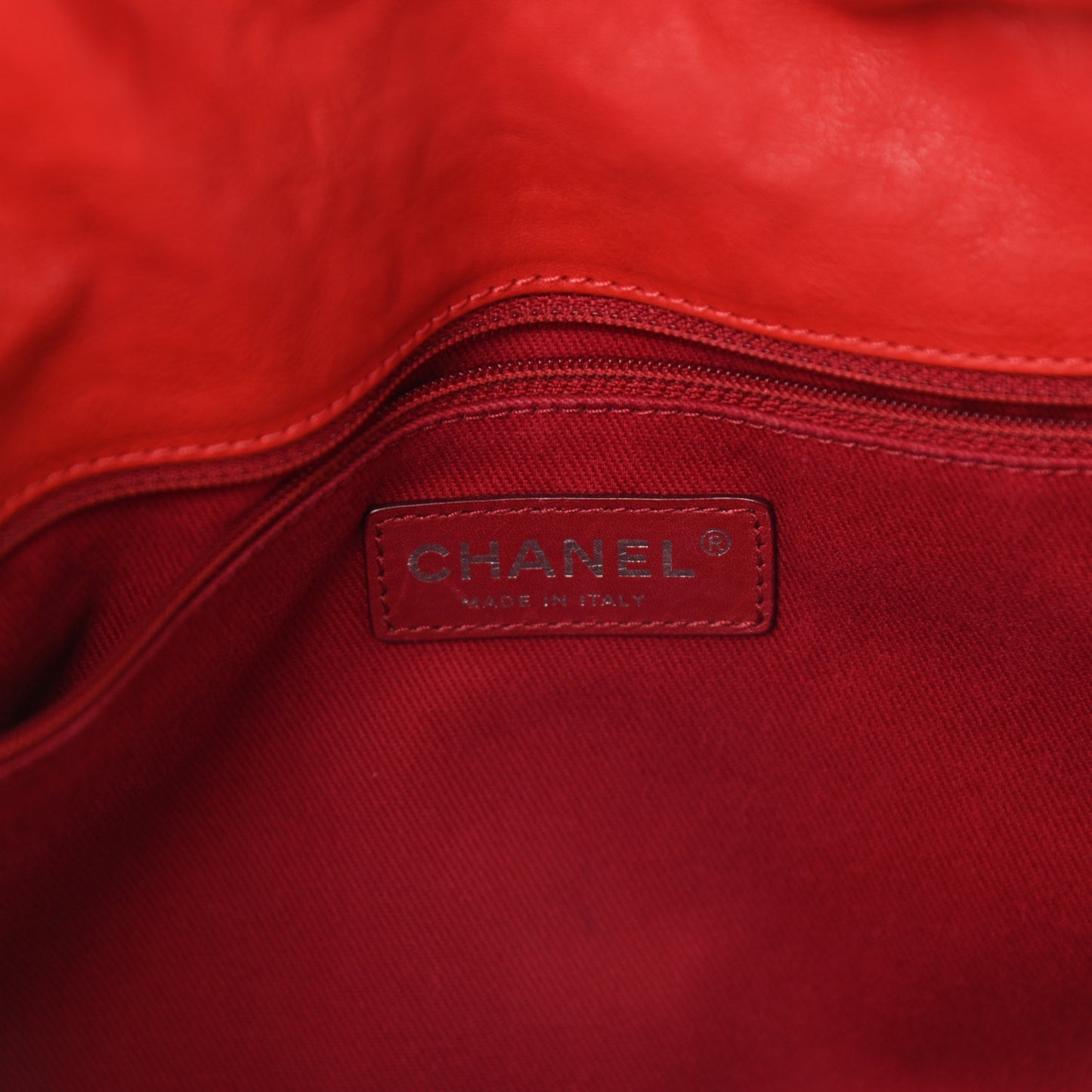 Ultra Soft Suede Calfskin Medium Natural Beauty Flap Bag Red