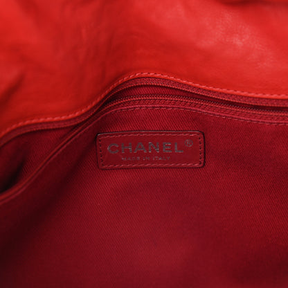 Chanel Ultra Soft Suede Calfskin Medium Natural Beauty Flap Bag Red 6 of 10
