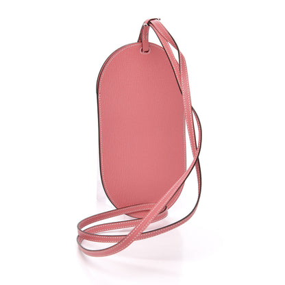 Hermes Chevre Mysore Verso In-The-Loop Phone To Go GM Case Rose Lipstick Brique 3 of 8