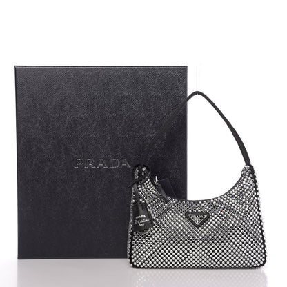 Prada Satin Crystal Mini Re-Edition 2000 Bag Cristal 10 of 10