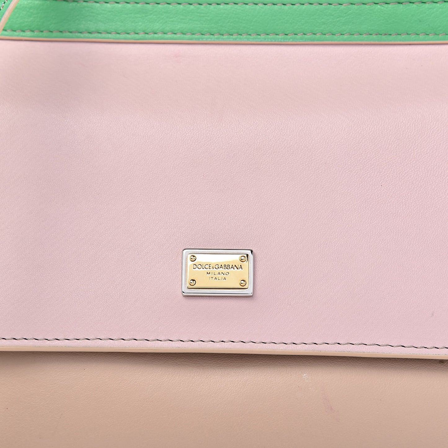 Dauphine Mini Miss Sicily Satchel Pink Green