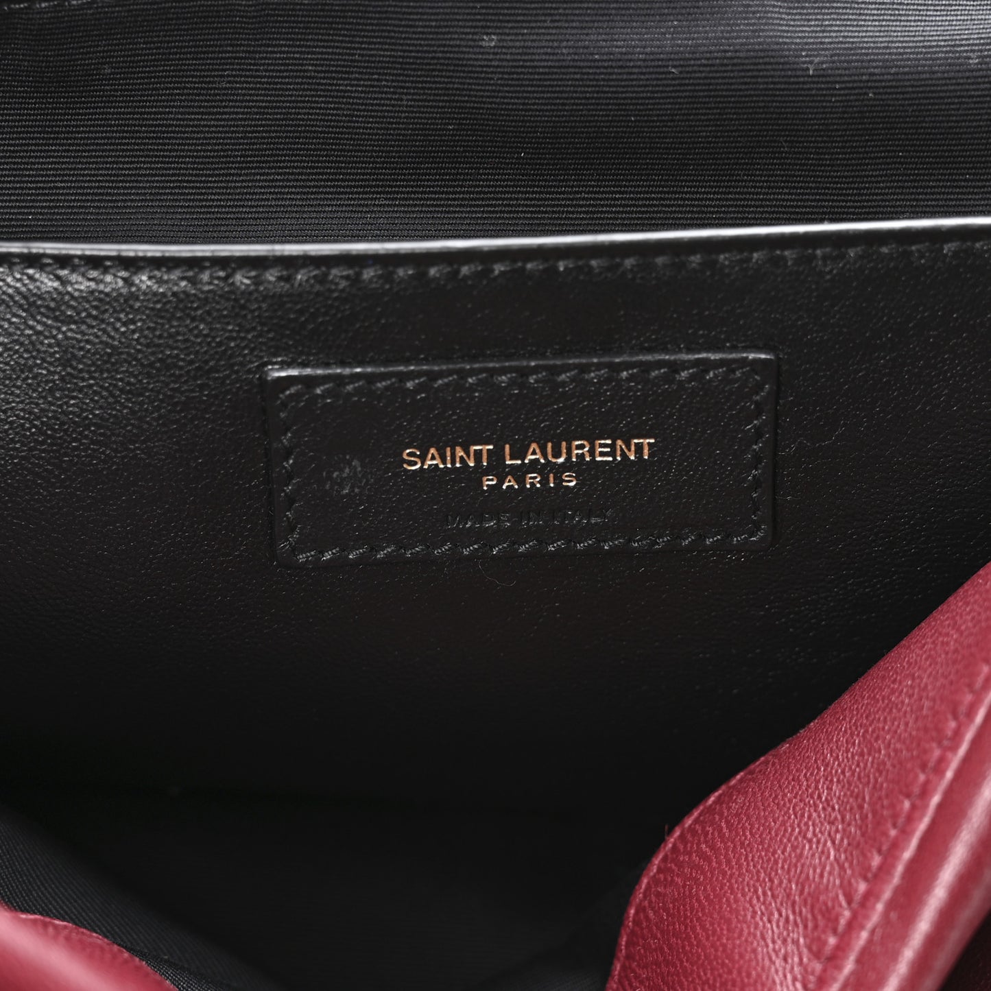 Lambskin Matelasse Monogram Large Jamie 4.3 New Dark Bordeaux