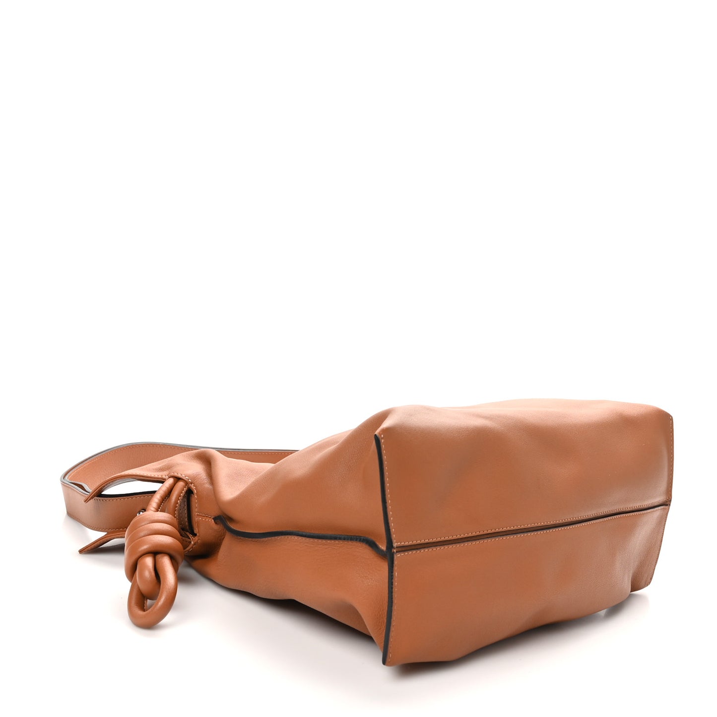 Nappa Calfskin Flamenco Knot Bag Tan